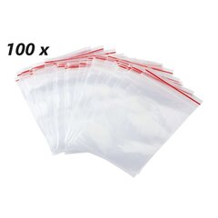 100. gab. ZIP lock aizveramie maisiņi 100x120 mm 45 my cena un informācija | Trauki pārtikas uzglabāšanai | 220.lv