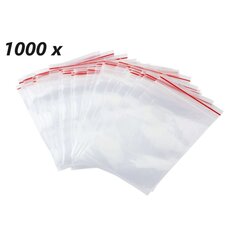 1000. gab. ZIP lock aizveramie maisiņi 120x120 mm 45 my цена и информация | Посуда для хранения еды | 220.lv