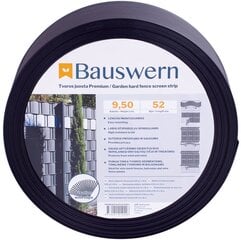 Žoga lente Bauswern premium, 52 x 0,095 m (700 g/m²), pelēka krāsā цена и информация | Заборы и принадлежности к ним | 220.lv