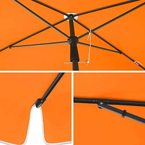 Saliekams lietussargs 200 x 125 cm GPU25OG cena un informācija | Dārza mēbeļu komplekti | 220.lv