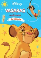 Vasaras uzdevumi ar uzlīmēm цена и информация | Книжки - раскраски | 220.lv