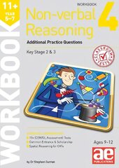 11plus Non-verbal Reasoning Year 5-7 Workbook 4: Additional Practice Questions cena un informācija | Grāmatas pusaudžiem un jauniešiem | 220.lv