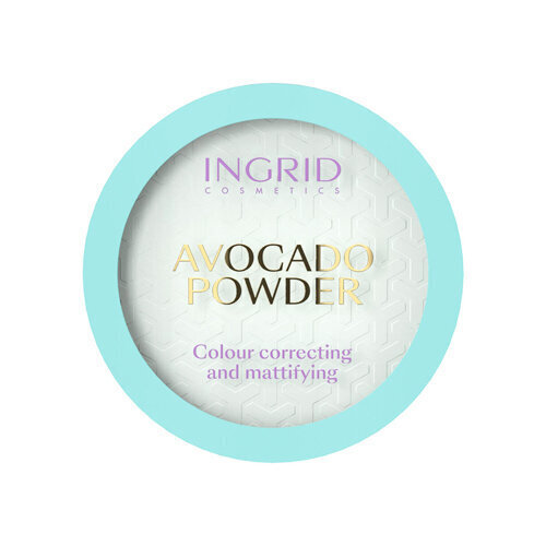 Mitrinošs un matējošs pūderis Ingrid Avocado Powder Colour Correcting and Mattifying, 8 g cena un informācija | Grima bāzes, tonālie krēmi, pūderi | 220.lv