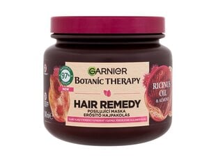 Matu maska vājiem matiem Garnier Botanic Therapy Ricinus Oil & Almond 340 ml cena un informācija | Matu uzlabošanai | 220.lv