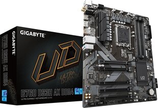 Gigabyte B760 DS3H AX, ATX, DDR4, LGA1700, WiFi цена и информация | Материнские платы | 220.lv