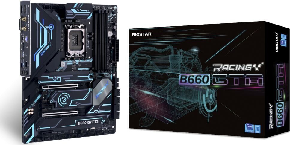 Biostar B660GTA (Ver. 5.x), ATX, LGA1700, DDR4, WiFi cena un informācija | Mātesplates | 220.lv