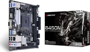 Biostar B450NH (Ver. 6.0), Mini ITX, AM4, DDR4 цена и информация | Материнские платы | 220.lv