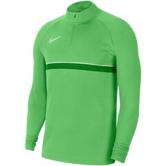 Nike детская толстовка Dri-FIT Academy 21 Drill Top Jr CW6112, зеленый цена и информация | Футбольная форма и другие товары | 220.lv