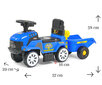 Sniega motociklu traktors ar piekabi, zils cena un informācija | Rotaļlietas zīdaiņiem | 220.lv