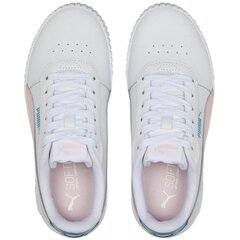 Спортивная обувь для женщин Puma Carina 2.0 Jr 386185 05, белая цена и информация | Детская спортивная обувь | 220.lv