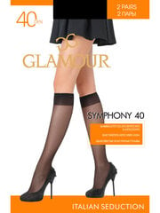 Zeķes sievietēm Glamour Symphony 40 DEN, brūnā krāsā cena un informācija | Sieviešu zeķes | 220.lv