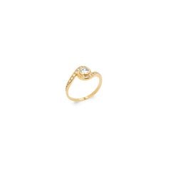 Кольцо с золотым покрытием 750°,  ⌀ 17, произведено во Франции цена и информация | Кольца | 220.lv