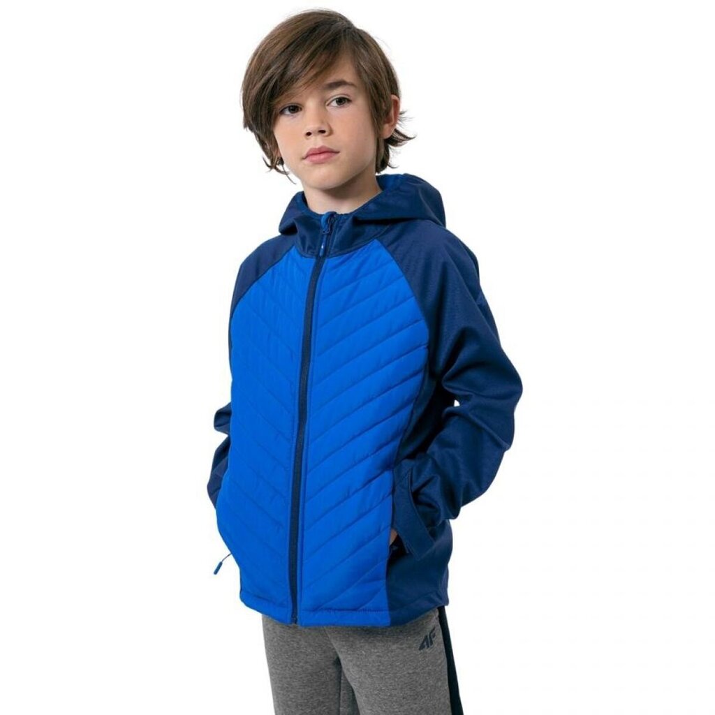 Bērnu jaka 4F Softshell Jr. HJZ22 JSFM002 31S, zils цена и информация | Zēnu virsjakas | 220.lv