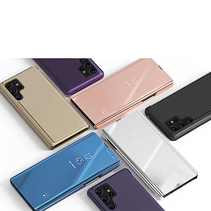 Clear View paredzēts Samsung Galaxy S23 Ultra, rozā цена и информация | Telefonu vāciņi, maciņi | 220.lv