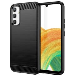 Carbon piemērots Realme 10 Pro+, melns cena un informācija | Telefonu vāciņi, maciņi | 220.lv