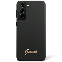 Original GUESS - Silicone Vintage Gold Logo - Samsung Galaxy S23 , melns цена и информация | Чехлы для телефонов | 220.lv