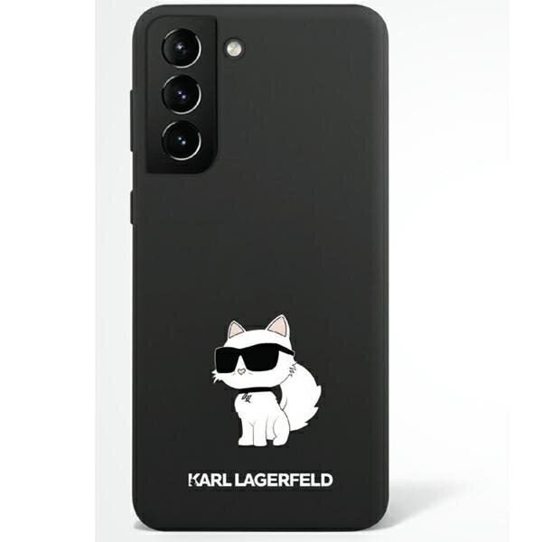 Original KARL LAGERFELD Silicone Choupette - Samsung Galaxy S23 , melns cena un informācija | Telefonu vāciņi, maciņi | 220.lv