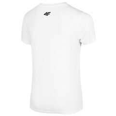 T-krekls 4F Jr HJZ22 JTSM001 10S, balts cena un informācija | Zēnu krekli | 220.lv