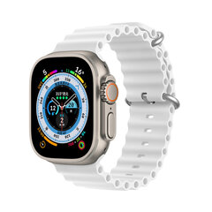 Dux Ducis для Apple Watch 8/7/6/5/4/3/2/SE (45/44/42 мм), белый цена и информация | Аксессуары для смарт-часов и браслетов | 220.lv