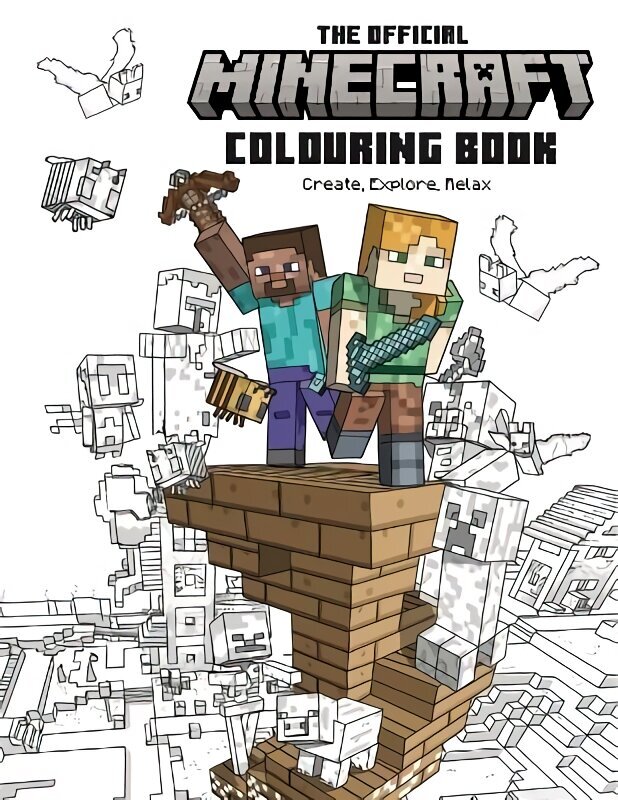 Official Minecraft Colouring Book cena un informācija | Krāsojamās grāmatas | 220.lv