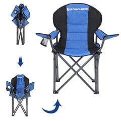 Складной кемпинговый стул, синий цена и информация | Туристическая мебель | 220.lv