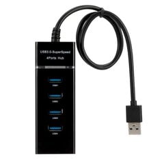 Roger AD15651 USB 3.0 Hubs - Sadalītājs 4 x USB 3.0 / 5 Gbps Melns cena un informācija | Adapteri un USB centrmezgli | 220.lv