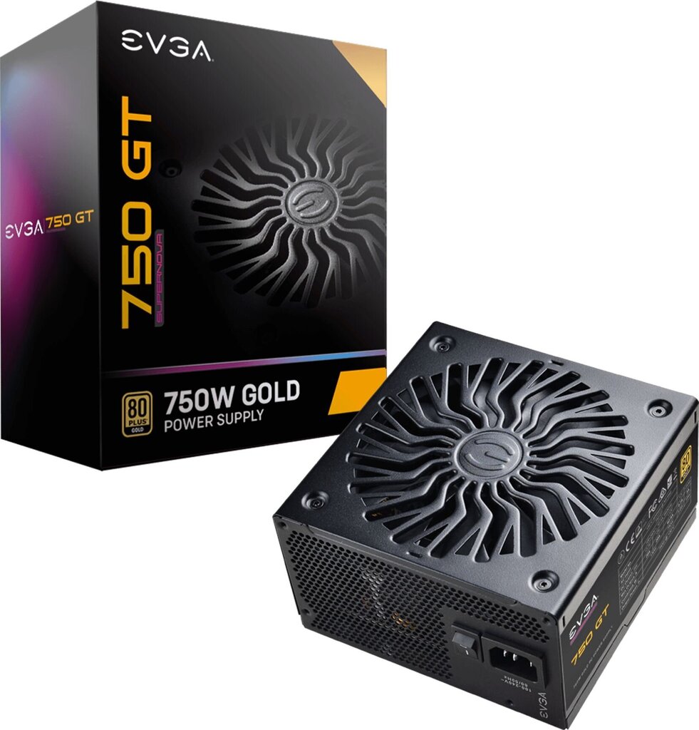 EVGA SuperNOVA 750 GT, 750W, 80 Plus Gold cena un informācija | Barošanas bloki (PSU) | 220.lv