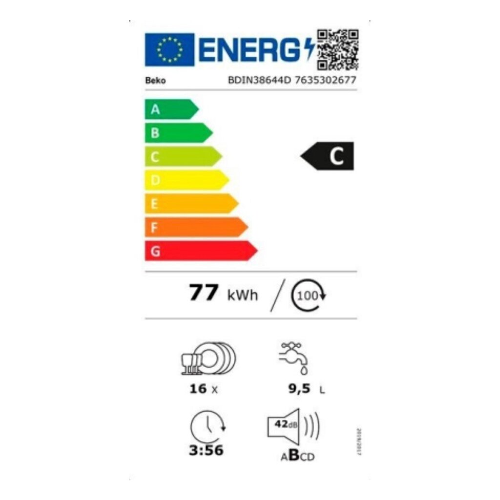 Beko BDIN38644D цена и информация | Trauku mazgājamās mašīnas | 220.lv