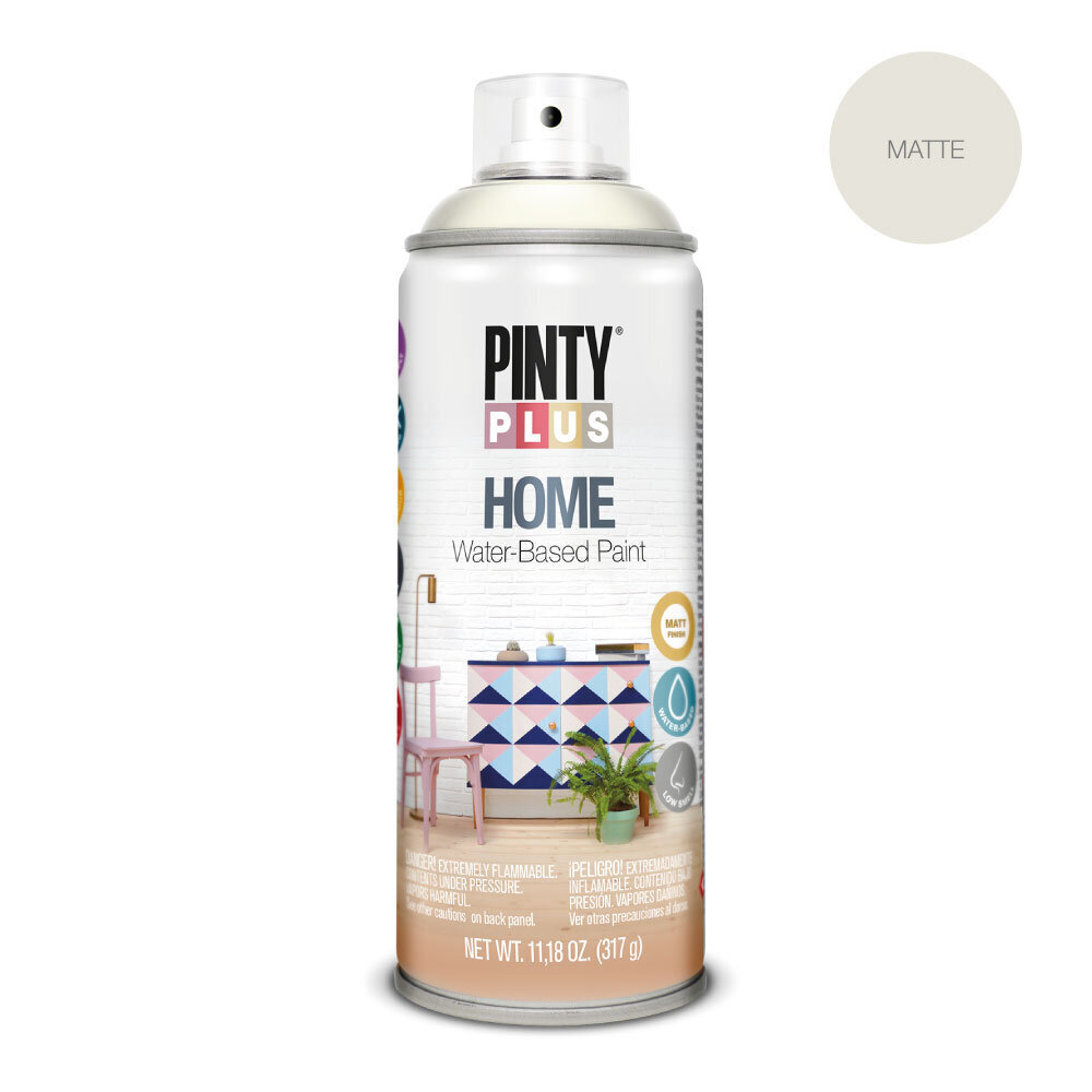 Ūdens bāzes matēta aerosola krāsa White Linen HOME PintyPlus 400ml цена и информация | Krāsas | 220.lv