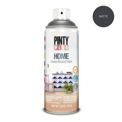 Ūdens bāzes matēta aerosola krāsa Home Black HOME PintyPlus 400ml cena un informācija | Krāsas | 220.lv