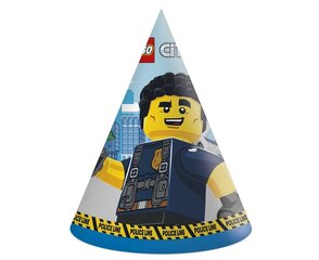 Праздничный колпак «Lego City», 6 шт, 92252 цена и информация | Праздничные декорации | 220.lv