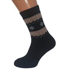 Мужские хлопковые носки с дизайном, чёрные цена и информация | Мужские носки | 220.lv