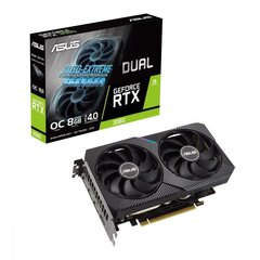 Asus Dual GeForce RTX 3060 OC Edition 8GB GDDR6 (DUAL-RTX3060-O8G) cena un informācija | Videokartes (GPU) | 220.lv