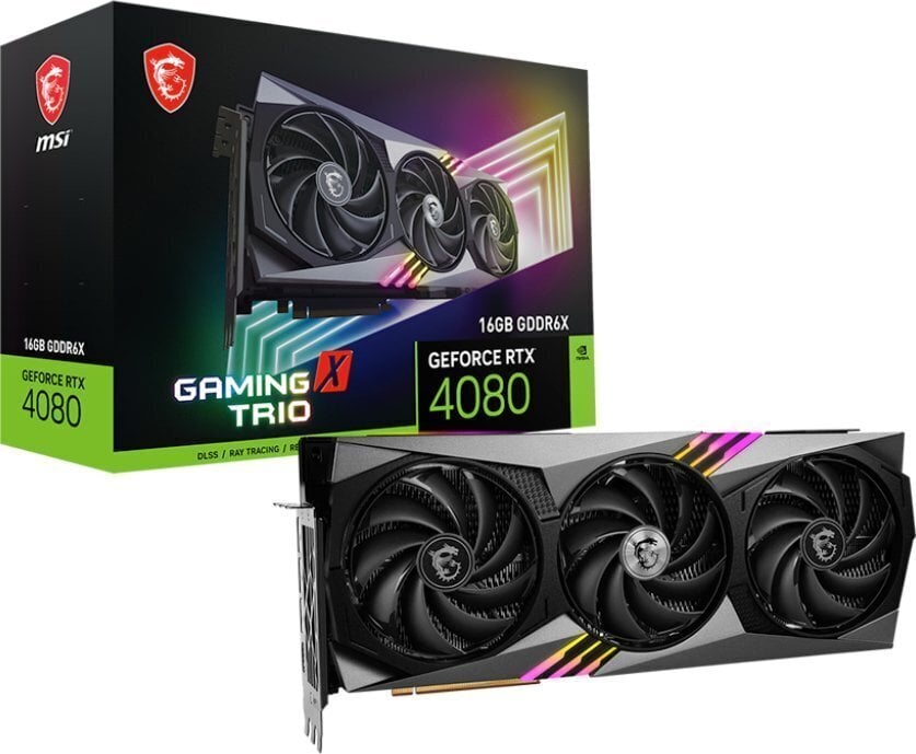 MSI GeForce RTX 4080 16GB Gaming X Trio цена и информация | Videokartes (GPU) | 220.lv
