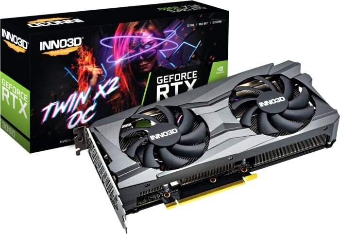 Inno3D GeForce RTX 3060 Twin X2 OC (N30602-12D6X-11902120H) цена и информация | Videokartes (GPU) | 220.lv