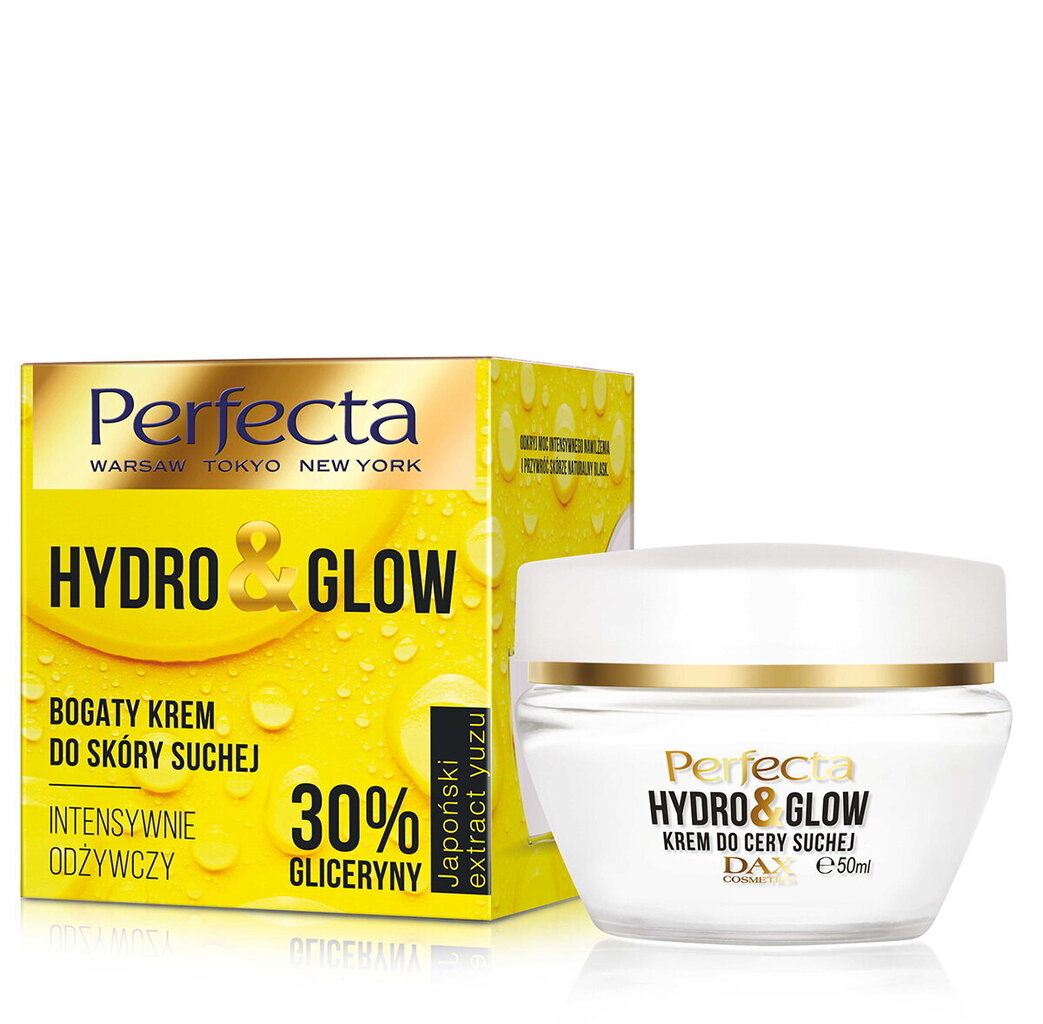 Sejas krēms Perfecta Hydro & Glow 30% glicerīns, 50 ml cena un informācija | Sejas krēmi | 220.lv