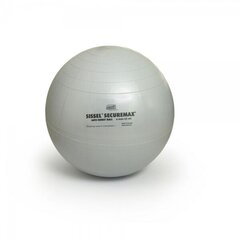 Мяч для упражнений Sissel® Securemax®, 75 см, серый цена и информация | Гимнастические мячи | 220.lv