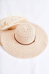 Sieviešu ažūra cepure bēša Bahama 20298-uniw cena un informācija | Sieviešu cepures | 220.lv