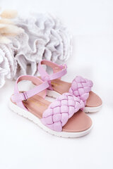 Bērnu pītas sandales Purple Adella 15366-69 cena un informācija | Bērnu sandales | 220.lv