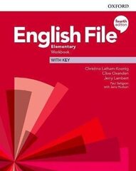 English File (4th Edition) Elementary Workbook with Key cena un informācija | Svešvalodu mācību materiāli | 220.lv