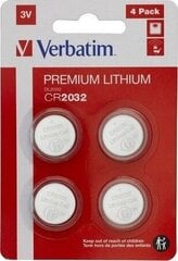 Литиевые батареи Verbatim, 4 шт. цена и информация | Батарейки | 220.lv