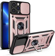 Hybrid Armor Camshield piemērots iPhone 13 Pro Max, rozā cena un informācija | Telefonu vāciņi, maciņi | 220.lv