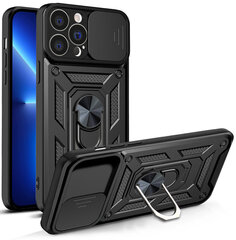 Hybrid Armor Camshield piemērots iPhone 13 Pro, melns cena un informācija | Telefonu vāciņi, maciņi | 220.lv