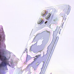 Kingxbar Butterfly Series piemērots iPhone 14 MagSafe, rozā cena un informācija | Telefonu vāciņi, maciņi | 220.lv