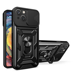 Hybrid Armor Camshield piemērots Motorola Moto E22 / Moto E22i, melns цена и информация | Чехлы для телефонов | 220.lv