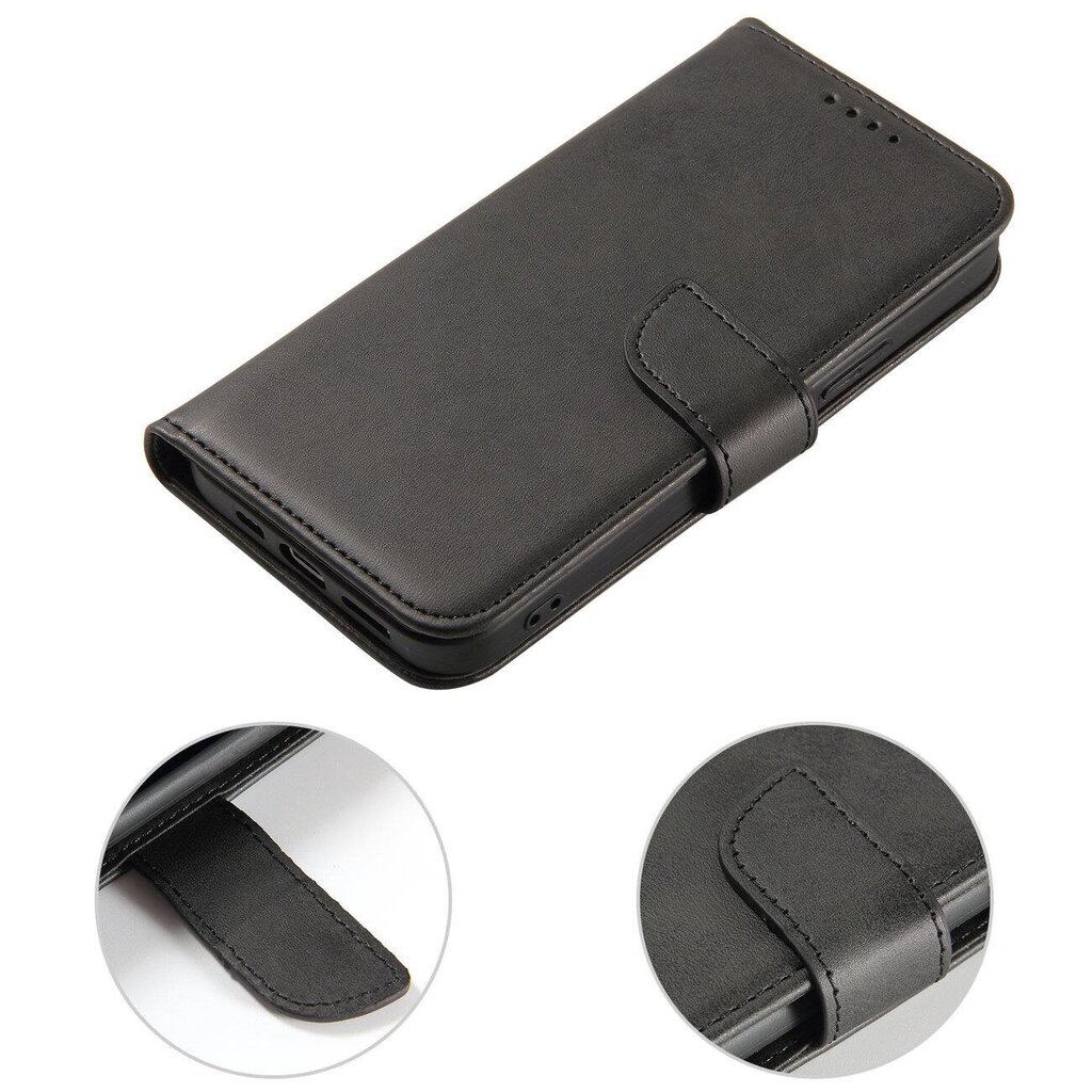 Magnet Case case for Honor X8 5G cover with flip wallet stand black цена и информация | Telefonu vāciņi, maciņi | 220.lv