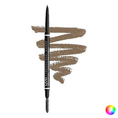 Uzacu zīmulis NYX Micro Brow Pencil Chocolate cena un informācija | Acu ēnas, skropstu tušas, zīmuļi, serumi | 220.lv