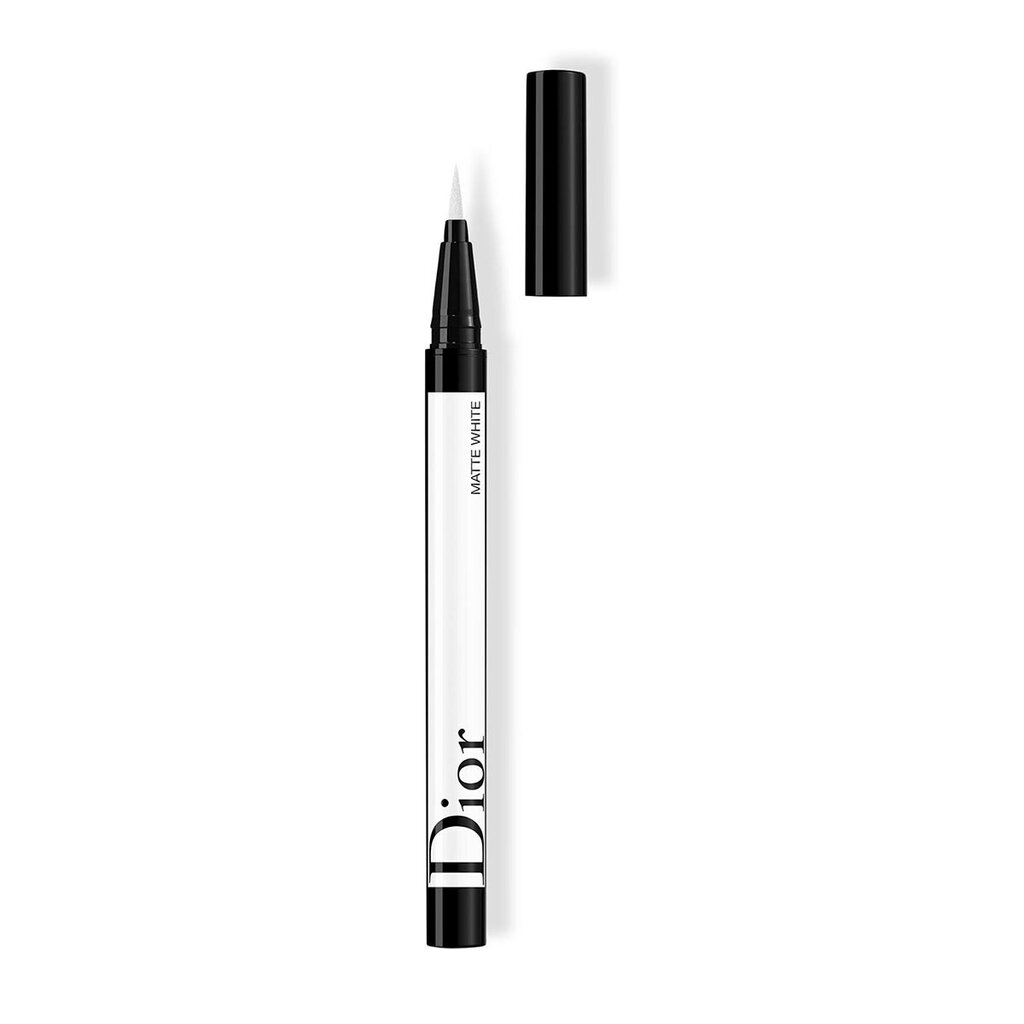Dior Diorshow On Stage Liner - Ūdensizturīgs šķidrs acu zīmulis pildspalvā 0.55 ml, 001 Matte White cena un informācija | Acu ēnas, skropstu tušas, zīmuļi, serumi | 220.lv