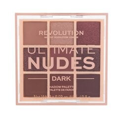 Makeup Revolution London Ultimate Nudes acu ēnas 8,1 g, Dark cena un informācija | Acu ēnas, skropstu tušas, zīmuļi, serumi | 220.lv