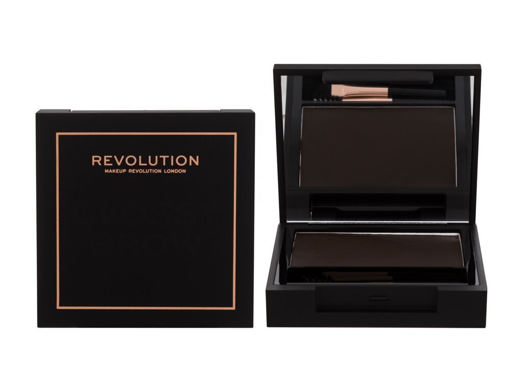 Makeup Revolution London Glossy Brow uzaču krāsa 5 g, Dark цена и информация | Uzacu krāsas, zīmuļi | 220.lv